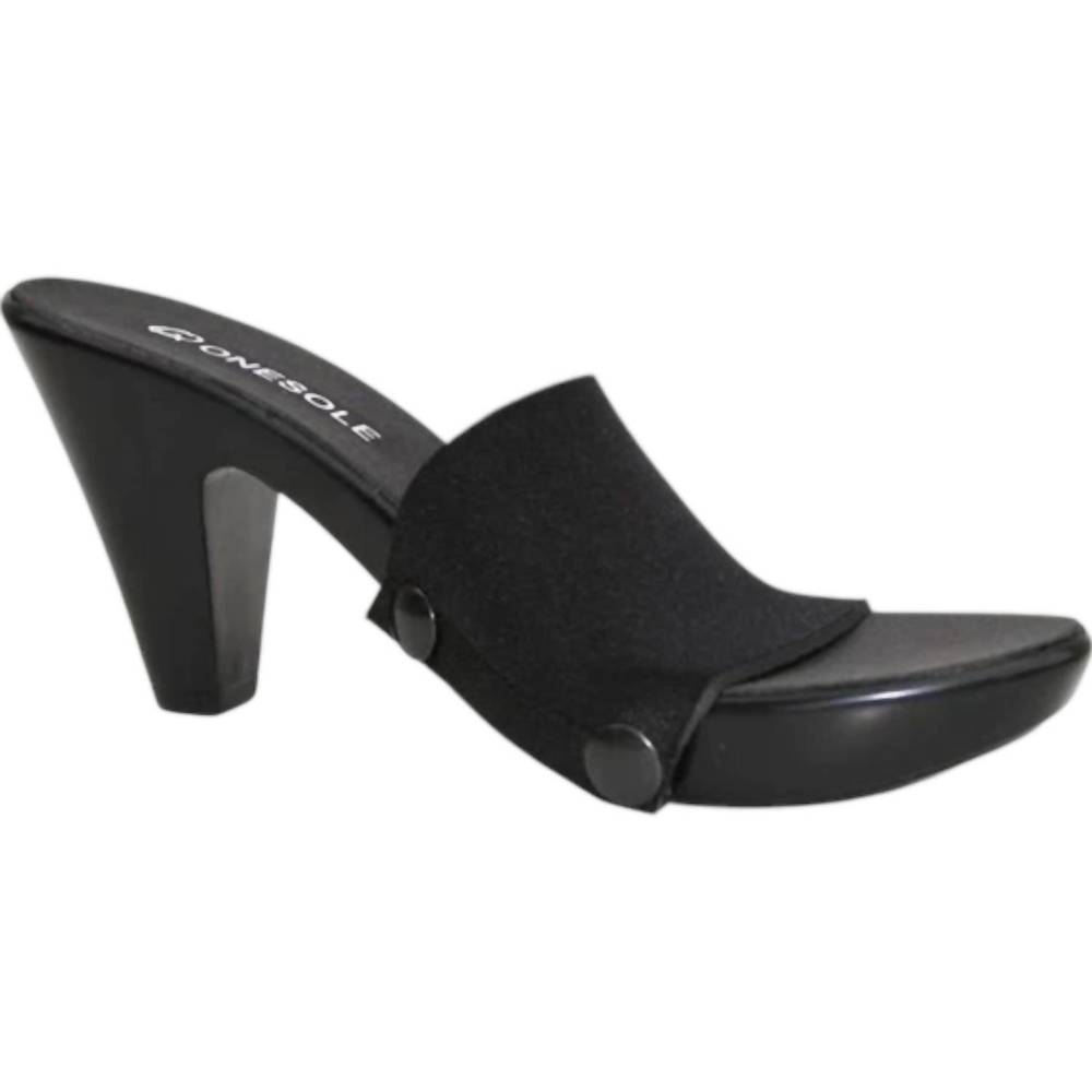 NEW ONESOLE women's chic interchangeable heels in black